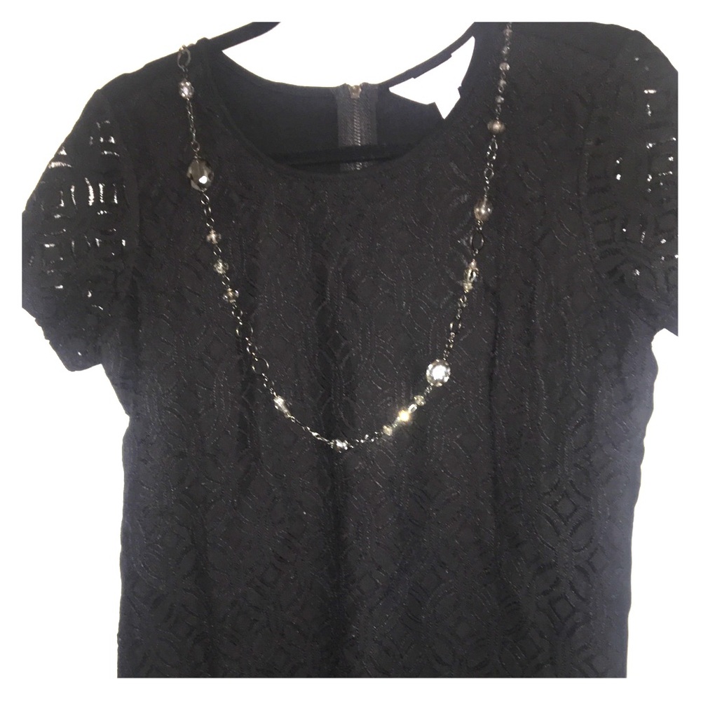 Very sleek crochet top.